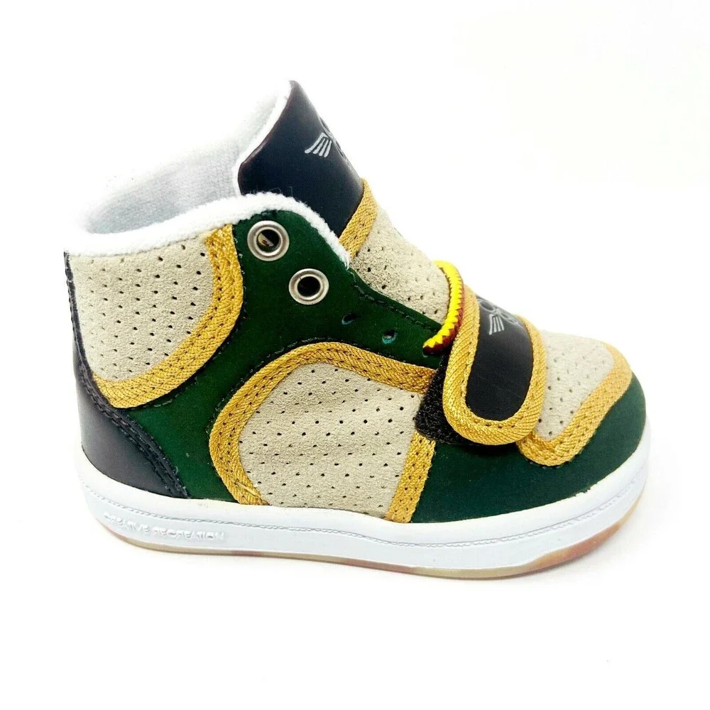 Creative Recreation Cesario Khaki Forest OB Wheat Baby Toddler Size 4 Sneakers